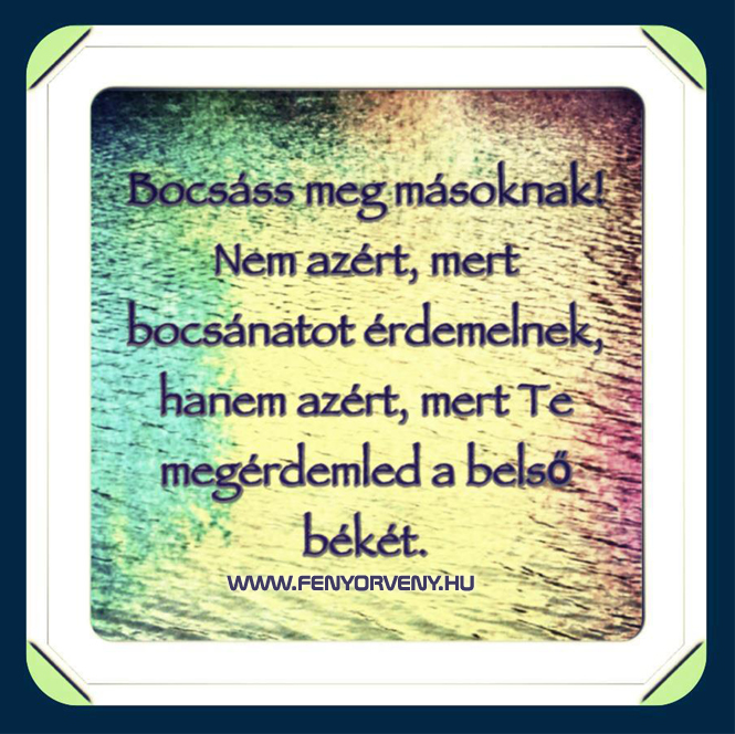 Bocsáss meg másoknak