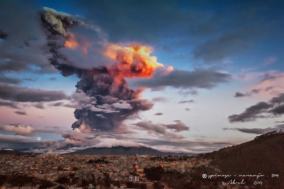 Tíz kilométeres hamuoszlopot lövellt a Tungurahua