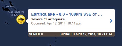 8,3-as földrengés a Salamon-szigetek mellett
