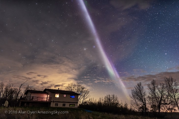 Ritka sarki fénnyel érkezett hétvégén a geovihar