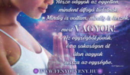 Része vagyok az egyetlen, mindent átfogó tudatnak