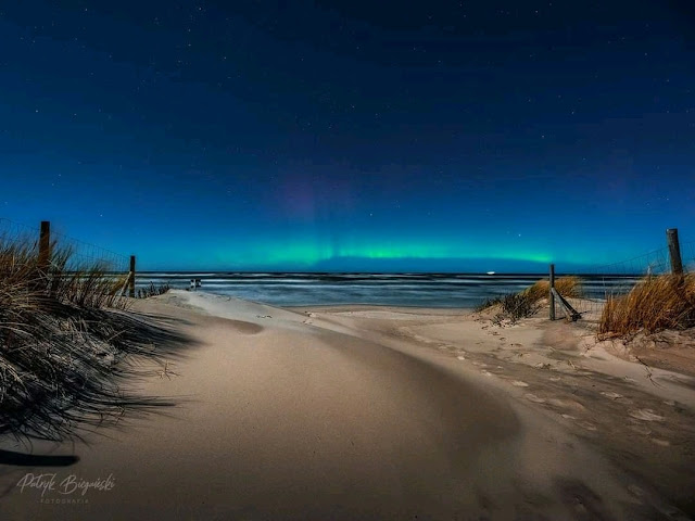 Sarki fény Lengyelország felett