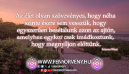 Az élet olyan szövevényes, hogy néha szinte észre sem vesszük, hogy egyszerűen besétálunk azon az ajtón, amelyhez egykor csak imádkoztunk...