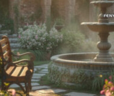 Gyönyörű kert szökőkúttal és paddal - Hiteles élet és autentikus énünk gondozása