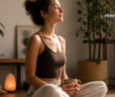 Nő meditál a nappaliban - Néha nyersz, néha tanulsz